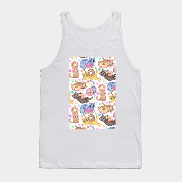 Sprinkles on Donuts and Whiskers on Kittens Tank Top by micklyn